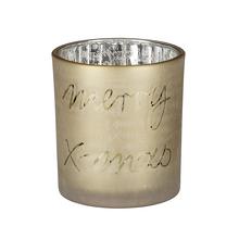 AKCIA! SVIETNIK na čajovú sviečku Arya zlaty - v8xh7cm - FLORASYSTEM