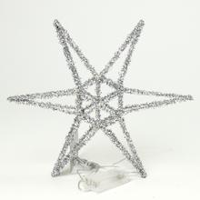 HVIEZDA 20LED 30CM STRIEBOR - FLORASYSTEM