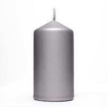 Sivá jednofarebná sviečka MAT.METAL VAL.60/120.