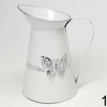 Váza džbán kov mix s motýľmi v troch farbách.