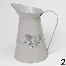 Váza džbán kov mix s motýľmi v troch farbách.