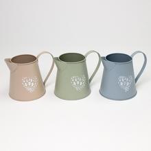 Váza džbán kov mix 3 farby srdce