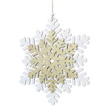 ZÁVES DREV. VLOČKA BIE/ZLO 25*0.5*25cm SUPER CENA! - FLORASYSTEM