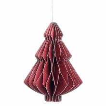VIAN. STROM ZELENÁ/BORDO/BIELA PAPIER GLITTER 10CM - FLORASYSTEM