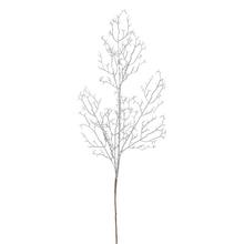 VIAN. KONÁRIK STRIEBORNÝ GLITER 72CM - FLORASYSTEM