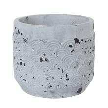 OBAL CEMENT ANTIQUE GREY D14.5*H12.5cm - FLORASYSTEM