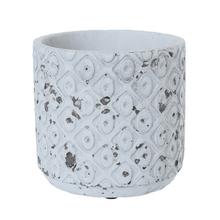 OBAL CEMENT ANTIQUE GREY D14.5*H14cm - FLORASYSTEM