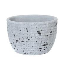 OBAL CEMENT ANTIQUE GREY D18.5*H12.5cm - FLORASYSTEM