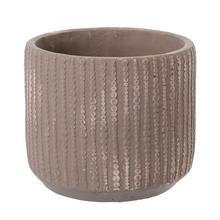 OBAL CEMENT BROWN D16*H13.5cm - FLORASYSTEM