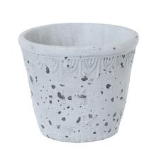 OBAL CEMENT ANTIQUE GREY D13.5*H11.5cm - FLORASYSTEM