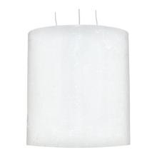 Biely rustikálny veľký valecový sviečka