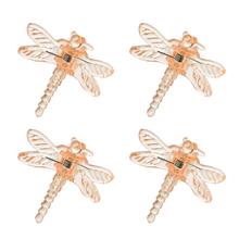 Klipsy VÁŽKA Rosteto oranž 4ks