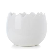 KVETINÁČ BIELY ŠRKUPINKA PORCELÁN 14,5*14,5*11,5CM - FLORASYSTEM
