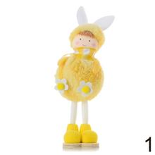 Deti stojace bielo/žlté so zajko uškami mix/2, 23 cm, balenie 12 ks.