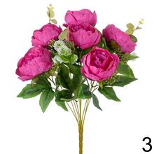 Kytica pivoniek s drobnými kvetmi a zeleňou, 45 cm.