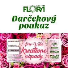 POUKÁŽKA DARČEKOVÁ 50 € eshop - FLORASYSTEM