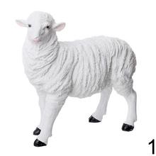 Stojaca ovca mix, biela, 23x23x10 cm.