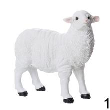 Stojace ovce mix, biele, 17x7x17 cm.