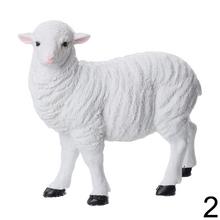 Stojace ovce mix, biele, 17x7x17 cm.