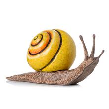 SLIMÁK ŽLT/HNE POLYREZ 12,5x5,2x6,2CM - FLORASYSTEM