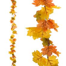 GIRLANDA JESENNÉ LÍSTIE JAVOR ŽLT/ZEL/ORA 177CM - FLORASYSTEM