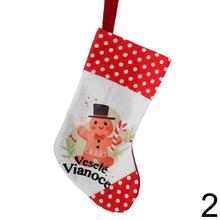 Vianočná ponožka s motívom veselých Vianoc.