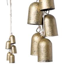 ZÁVES ZVONČEK KOV ZLATÝ 3*3*40CM - FLORASYSTEM