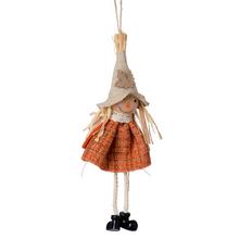 ZÁVES STRAŠIAK POLYESTER ORANŽ. 17x7x3,5CM - FLORASYSTEM