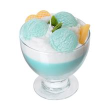 SVIEČKA DEZERT POHÁR TYRKYS PISTÁCIA 13x11cm - FLORASYSTEM