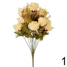 Kytica umelých ruží s 3 kvetmi, výška 49 cm.