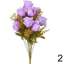 Kytica umelých ruží s 3 kvetmi, výška 49 cm.