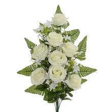 KYTICA RUŽA GYPSA  BIELA 62CM - FLORASYSTEM