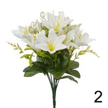 Kytica umelých ľalií v mixe s dvoma farbami, 28 cm.