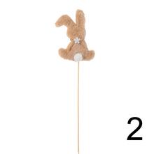 Zápich zajac mix biely a béžový, 30 cm