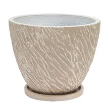 J36 KVETINÁČ + MISKA NOVA KRÉM 44xH36CM L - FLORASYSTEM