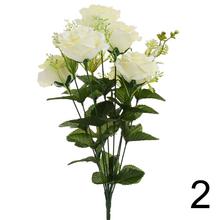 Kytica umelých ruží v mixe farieb, 45 cm.