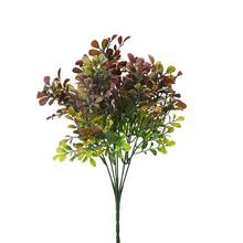 ZELEŇ DROB. LÍSTKY ZELENO-FIALOVÉ 34CM - FLORASYSTEM