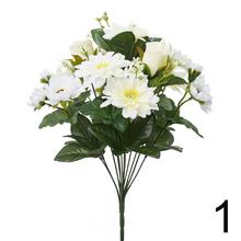 Kytica umelých kvetov s mixom gerber a dáhlií.