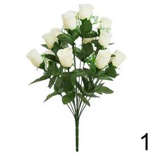Kytica umelých ruží v mixe farieb, 46 cm.