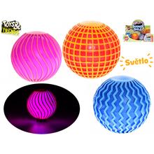 Loptička 6cm disco guľa na batérie so svetlom - FLORASYSTEM