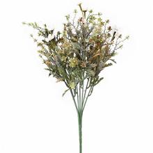 ZELEŇ DROB.KVETY ZELENO-BIELE 36cm - FLORASYSTEM