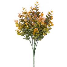 ZELEŇ EUCALYPTUS DROBNÝ ZELENO-RUŽOVÝ METAL 38cm - FLORASYSTEM