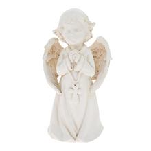 ANJEL SMÚTOČNÝ NA PODSTAVCI MODLIACI BIELY 11*7.3*21.2CM - FLORASYSTEM