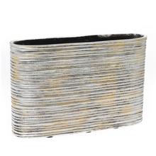 OBAL OVÁL POLYREZ L 35x8x25CM ČIERNOSTRIEBORNÁ - FLORASYSTEM