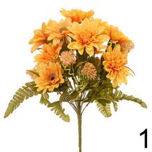 Kytica umelých kvetov Gerbera a Dáhlia v mixe farieb.