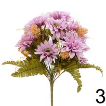 Kytica umelých kvetov Gerbera a Dáhlia v mixe farieb.