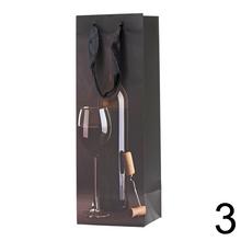 Darčeková taška na víno s elegantným dizajnom.