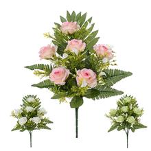 KYTICA RUŽA, DROB, KALY, ZELEŇ x6 MIX/3F 34CM - FLORASYSTEM