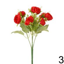 Kytica ranunculus s drobnými kvetmi a zeleňou, mix farieb, 28 cm.
