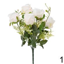 Kytica umelých ruží s mixom zelene, 41 cm.